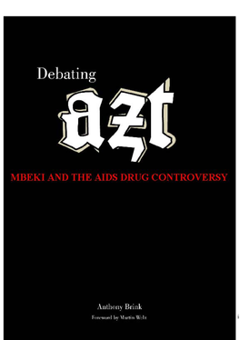 Debating AZT: Mbeki and the AIDS Drug Controversy by Anthony Brink