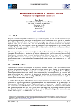 Deformation and Vibration of Conformal Antenna Arrays and Compensation Techniques