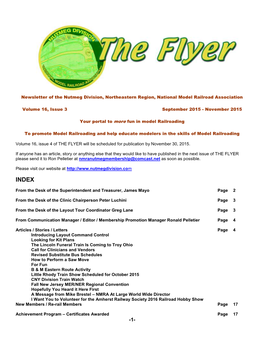 Newsletter of the Nutmeg Division, Northeastern Region, National Model Railroad Association