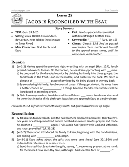 25-Jacob-Is-Reconciled-With-Esau-WORKSHEET