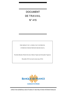 Document De Travail N°