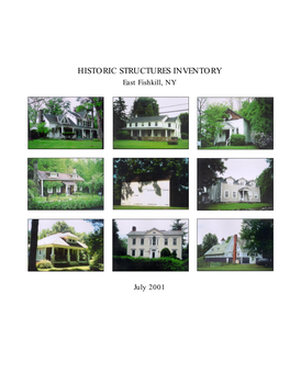 HISTORIC STRUCTURES INVENTORY East Fishkill, NY