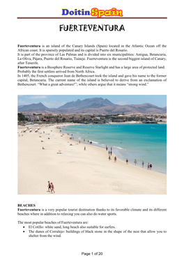 Guide of Fuerteventura
