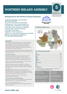 Northern IRELAND Assembly