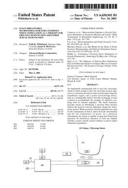 (12) United States Patent (10) Patent No.: US 6,650,943 B1 Whitehurst Et Al