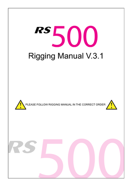 Rigging Manual V.3.1