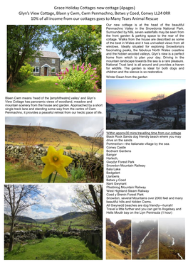 Glyn's View Cottage, Blaen Y Cwm, Cwm Penmachno, Betws Y Coed