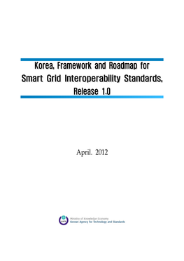 Korea, Framework and Roadmap for Smart Grid Interoperability