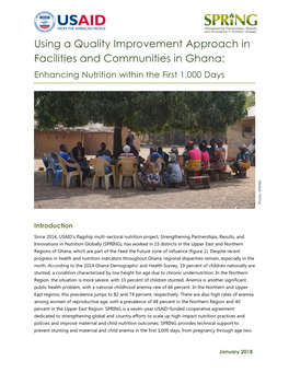 Using a Quality Improvement Approach in Facilities and Communities in Ghana: Enhancing Nutrition Within the First 1,000 Days