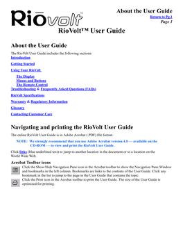 Riovolt™ User Guide