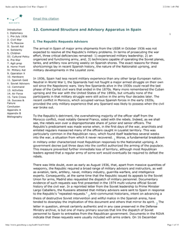 The Command Structure and Advisory Apparatus