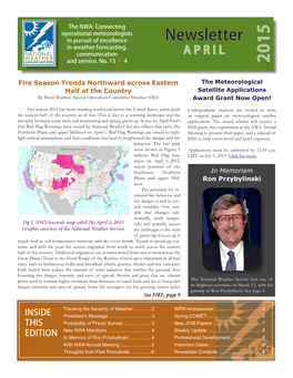 Newsletter in Weather Forecasting, Communication APRIL