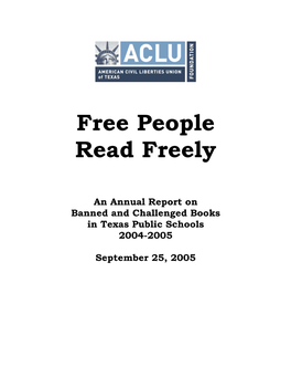 Free People Read Freely