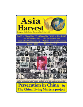 2003 Asia Harvest Newsletters