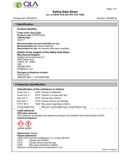 Safety Data Sheet Acc