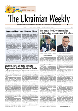 The Ukrainian Weekly, 2019