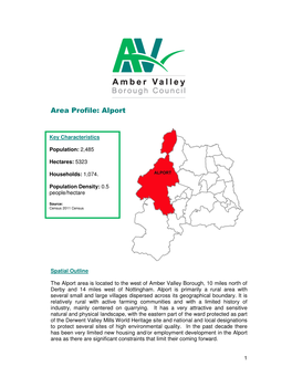 Updated Alport Area Profile