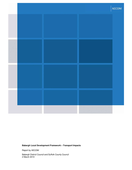 Babergh Local Development Framework – Transport Impacts