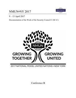 NMUN•NY 2017 9 – 13 April 2017 Documentation of the Work of the Security Council C (SC-C)