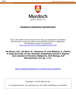 MURDOCH RESEARCH REPOSITORY De Meyer