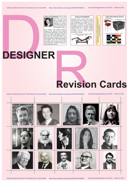 Revision Cards WORLD ASSOCIATION of TECHNOLOGY TEACHERS © 2018 V.Ryan © 2018