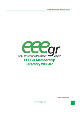 EEEGR Membership Directory 2006/07