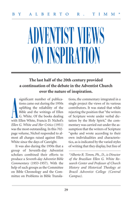 Adventist Views on Inspiration 2