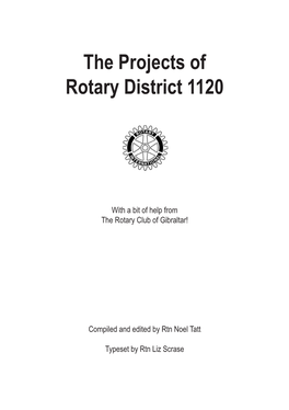 The Projects of Rotary District 1120