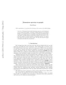 Momentum Operators on Graphs 11