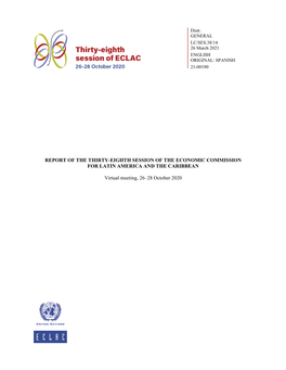 Report of the Thirty-Eighth Session of the Economic Commission for Latin America and the Caribbean