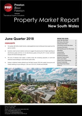 Property Market Report New South Wales