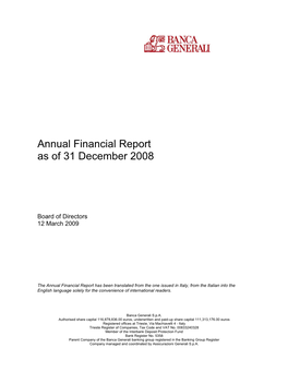 Annual Report 2008