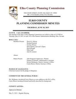 Elko County Planning Commission