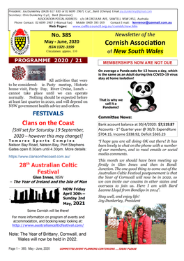 Cornish Association of NSW - No