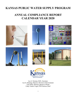 Kansas Public Water Supply Program Annual Compliance Report Calendar