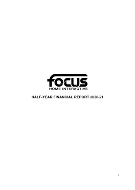 Half-Year Financial Report 2020-21