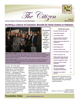 G{X V|À|Éxç INTER Durham Region’S Diversity Focused Newsletter W 2010