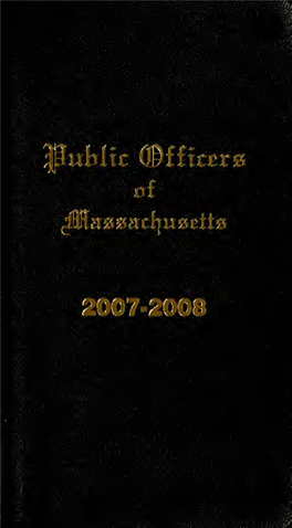 Public Officers of the Commonwealth of Massachusetts