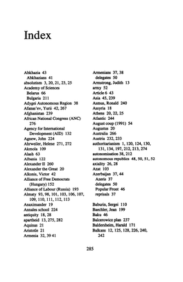 Abkhazia 43 Abkhazians 41 Absolutism 3, 20, 21, 23, 25