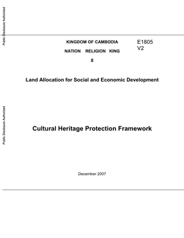 4. Cultural Heritage in the Project Area