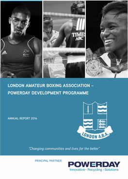 London Amateur Boxing Association – Powerday Development Programme
