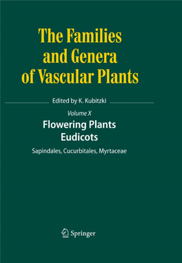 Flowering Plants. Eudicots: Sapindales, Cucurbitales, Myrtaceae Edited by K