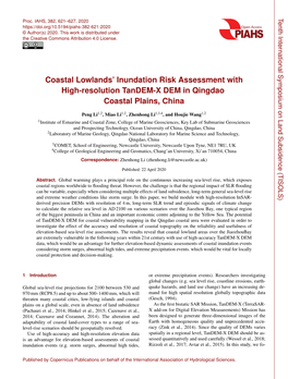 Coastal Lowlands' Inundation Risk Assessment with High-Resolution