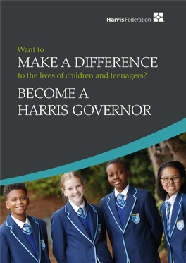 Make a Difference Become a Harris Governor