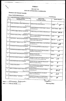 Kt.):A? Cn \Ilavnt E•A Date � Returning Officer