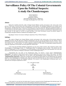 A Study on Chandernagore
