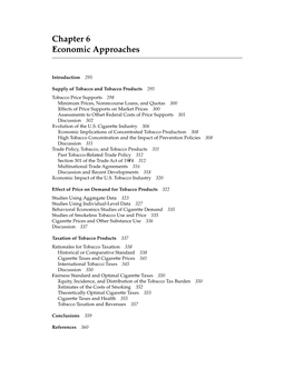 Chapter 6 Economic Approaches