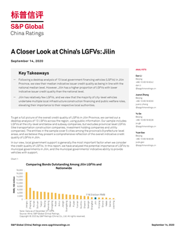 A Closer Look at China's Lgfvs: Jilin