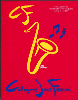 Notre Dame Collegiate Jazz Festival Program, 1987