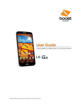 LG G2 User Guide